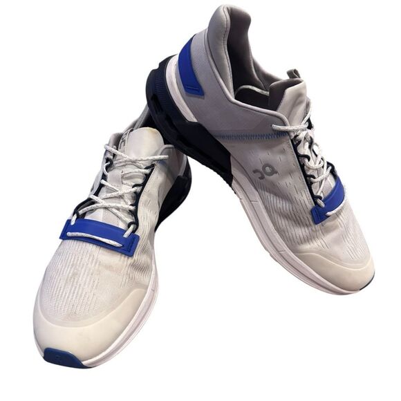 On Running Sneakers in White and Blue - Picture 1 of 7